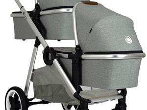 qtus DuetPro Kinderwagen NEW licht grijs